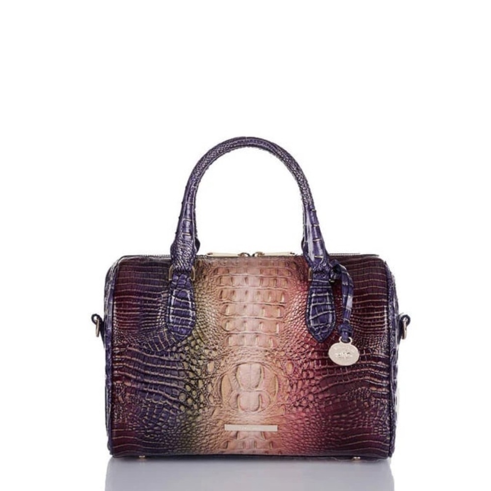 Elegant Multicolor Crocodile Embossed Handbag